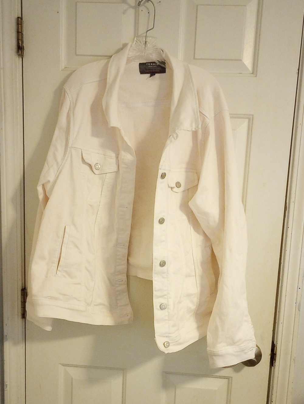 torrid White Oversized Denim Jacket